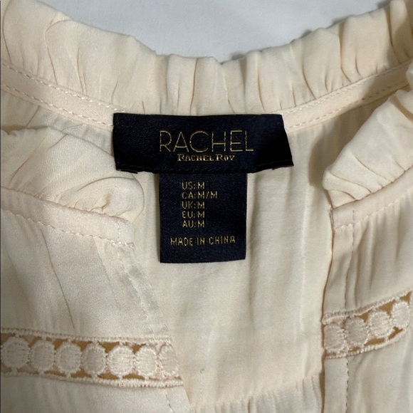 RACHEL Rachel Roy Ivory Long Sleeve Blouse - Picture 2 of 7